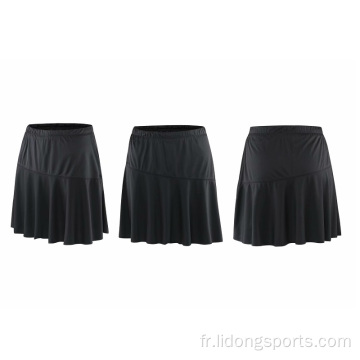 Fashion Black Girl Femmes Sportswear Shorts Jupe de tennis